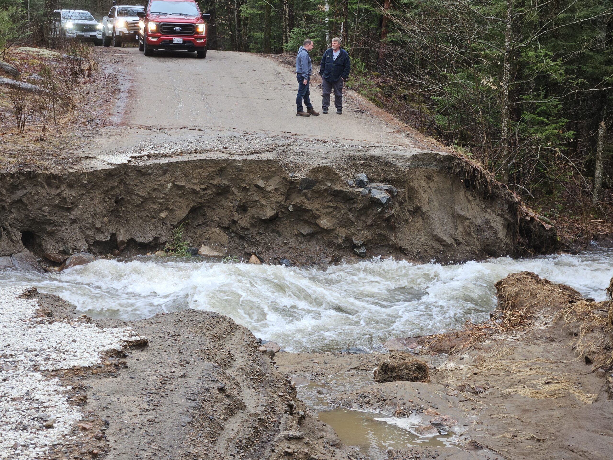 Boughner Road Down To Single Lane After Washout The Highlander Boughner Road Down To Single Lane After Washout The Highlander