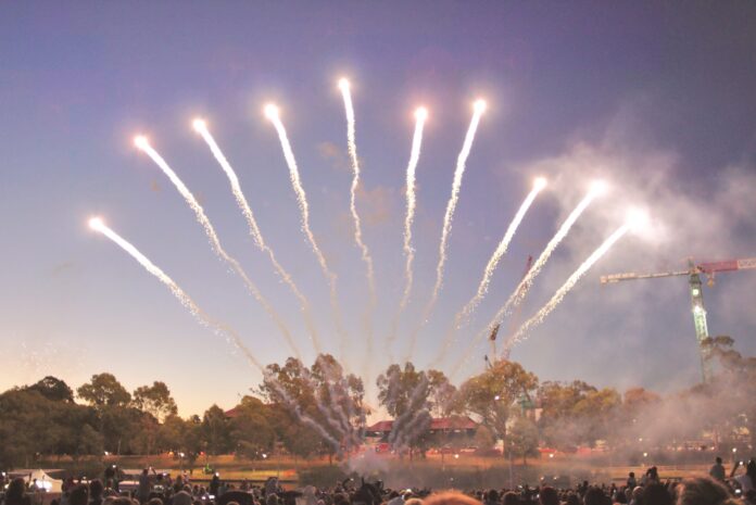 Fireworks at Elder Park