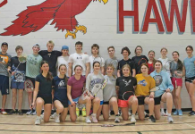 Red Hawks badminton taking flight